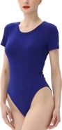 Kimi & Kai Women's Round Neck Basic Bodysuit