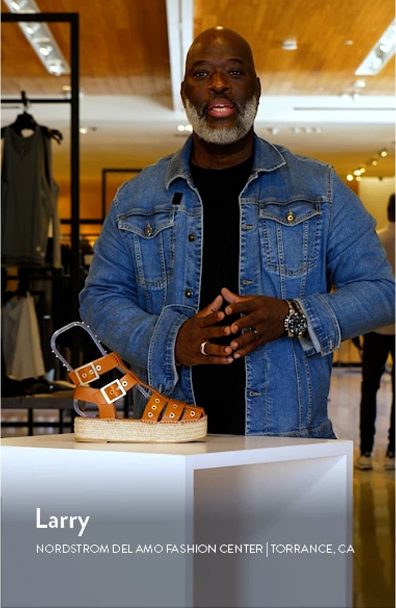 Gable Glad Ankle Strap Espadrille Platform Sandal, sales video thumbnail