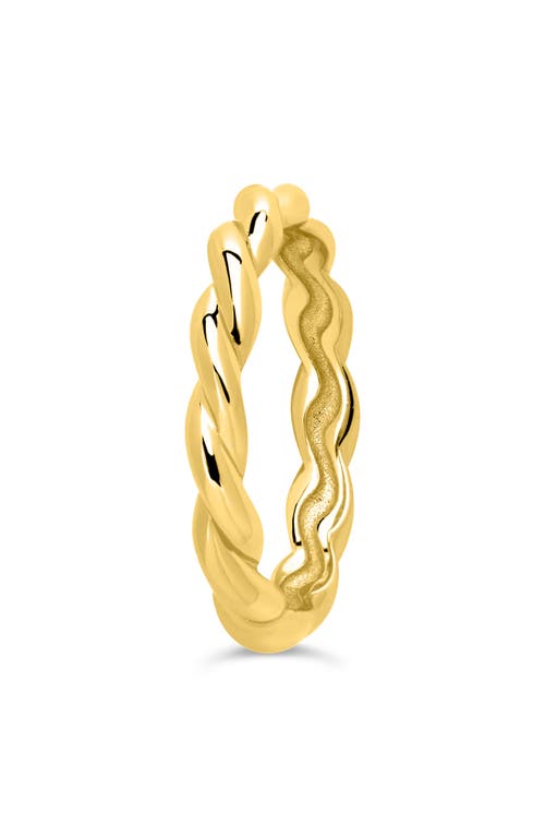 Sterling Forever Nixie Twisted Band Ring In Gold