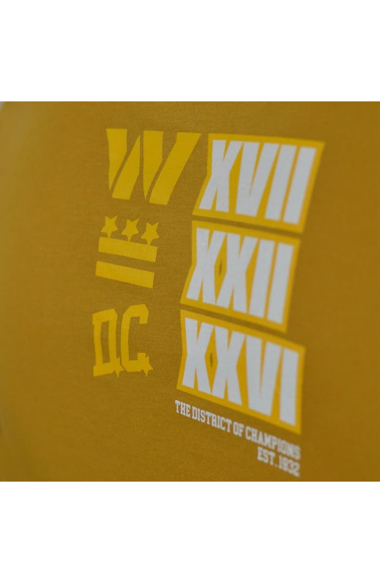 DC Proper Men's DC PROPER Gold Washington Commanders District of Champions T-Shirt, Alternate, color, 