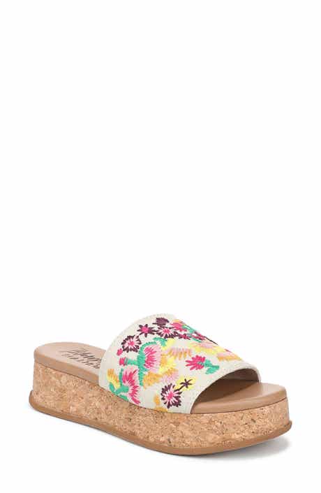Blowfish Malibu Marshlo Embroidered Platform Slide Sandal