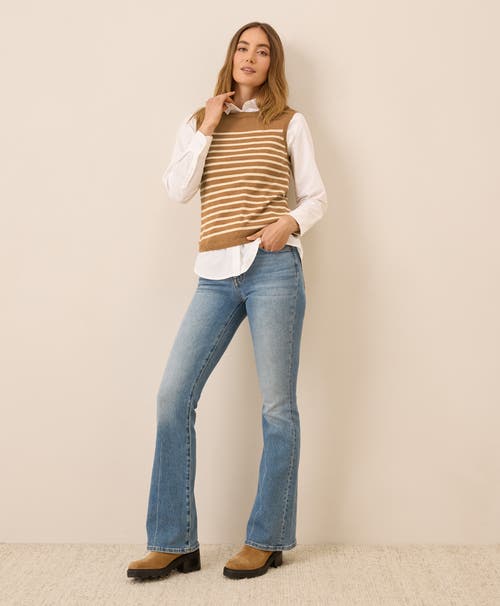 Pact Organic Classic Fine Knit Shell In Brown