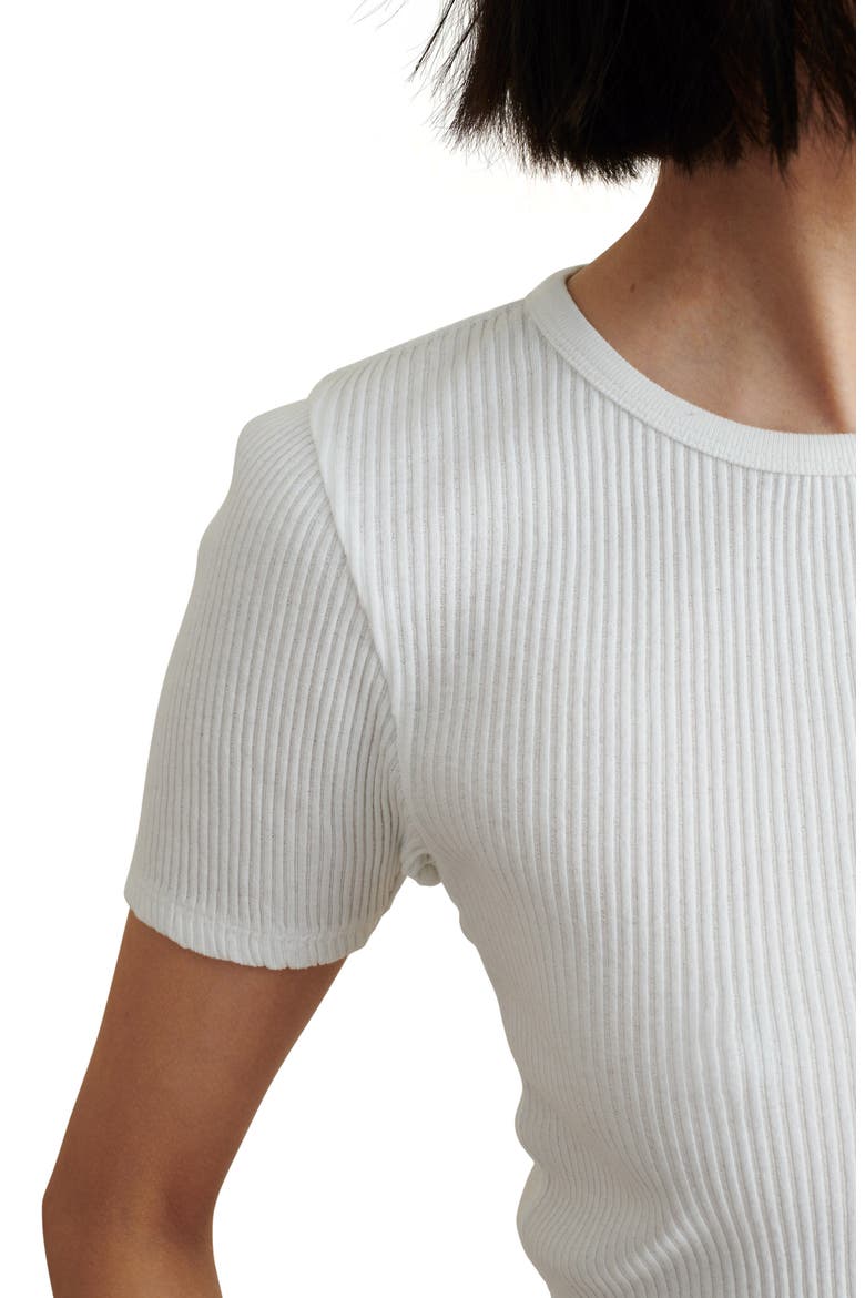 Remy Rib Cotton Top, Alternate, color, WHITE