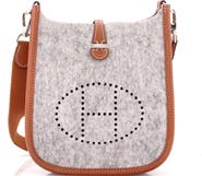 Pre-Owned Hermes Evelyne Bag Gen III Felt TPM
