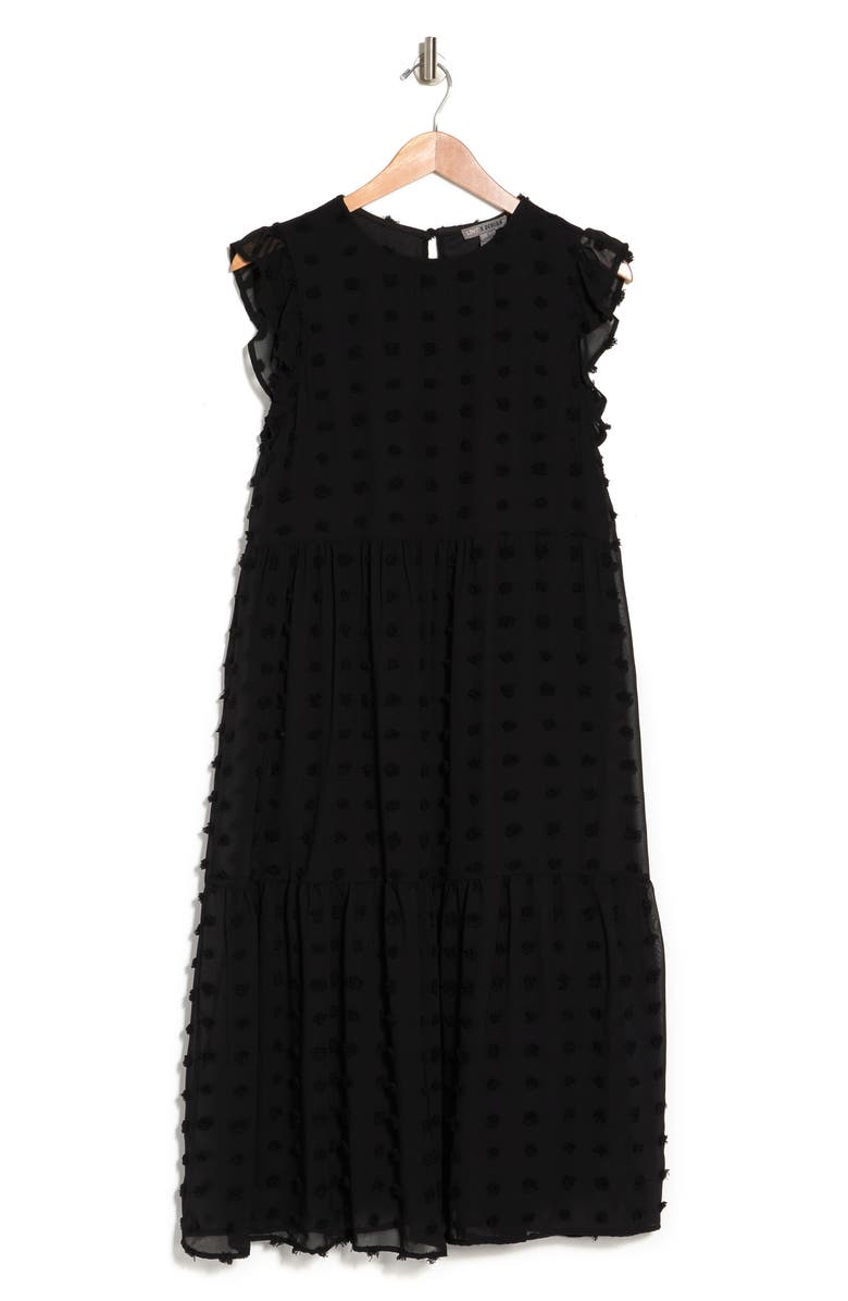 Love By Design Ballerina Clip Dot Tiered Midi Dress, Alternate, color,