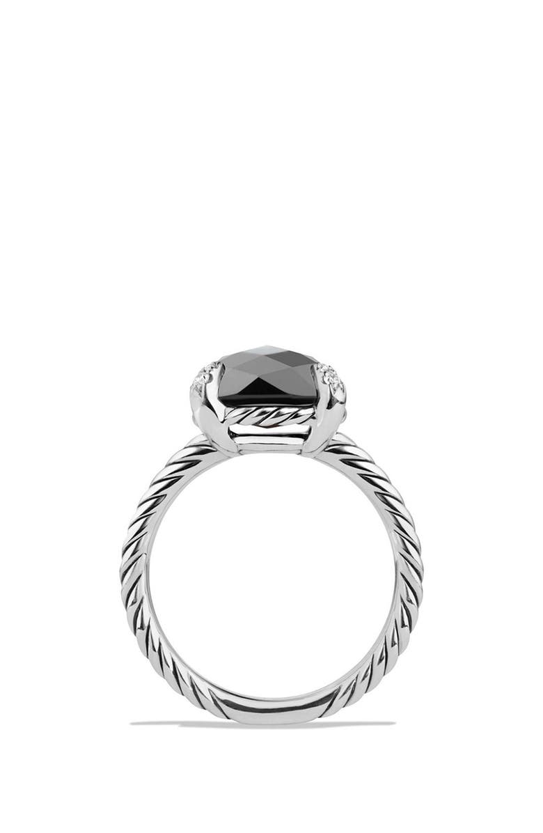 David Yurman Châtelaine Ring with Semiprecious Stone & Diamonds, Alternate, color, 