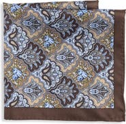 Synrgy by DXL Big & Tall Fall Medallion Silk Pocket Square