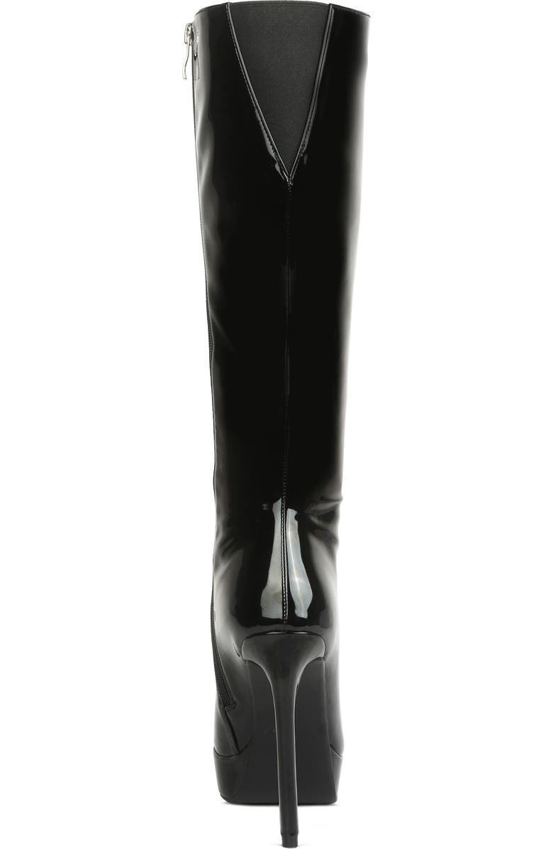Rag & Co Chatton Platform Knee High Boot, Alternate, color, Black
