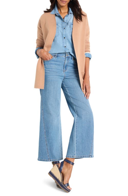 Nic + Zoe Sunset Breeze Reversible Knit Jacket In Burro