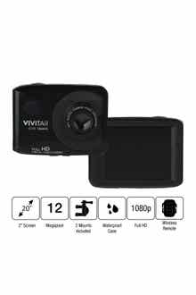 VIVITAR Capture 12.1 MP Photos Full HD 1080P Video Camera - Black