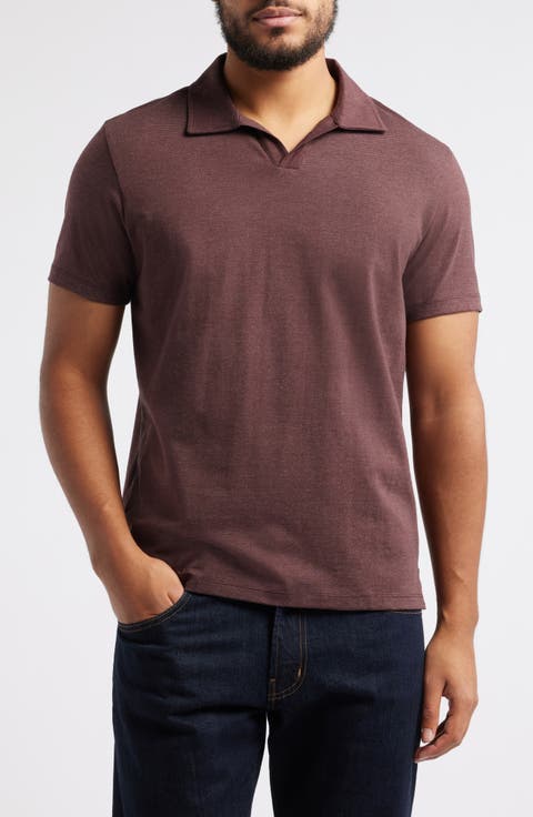 Wardlow Tonal Stripe Short Sleeve Cotton Blend Polo