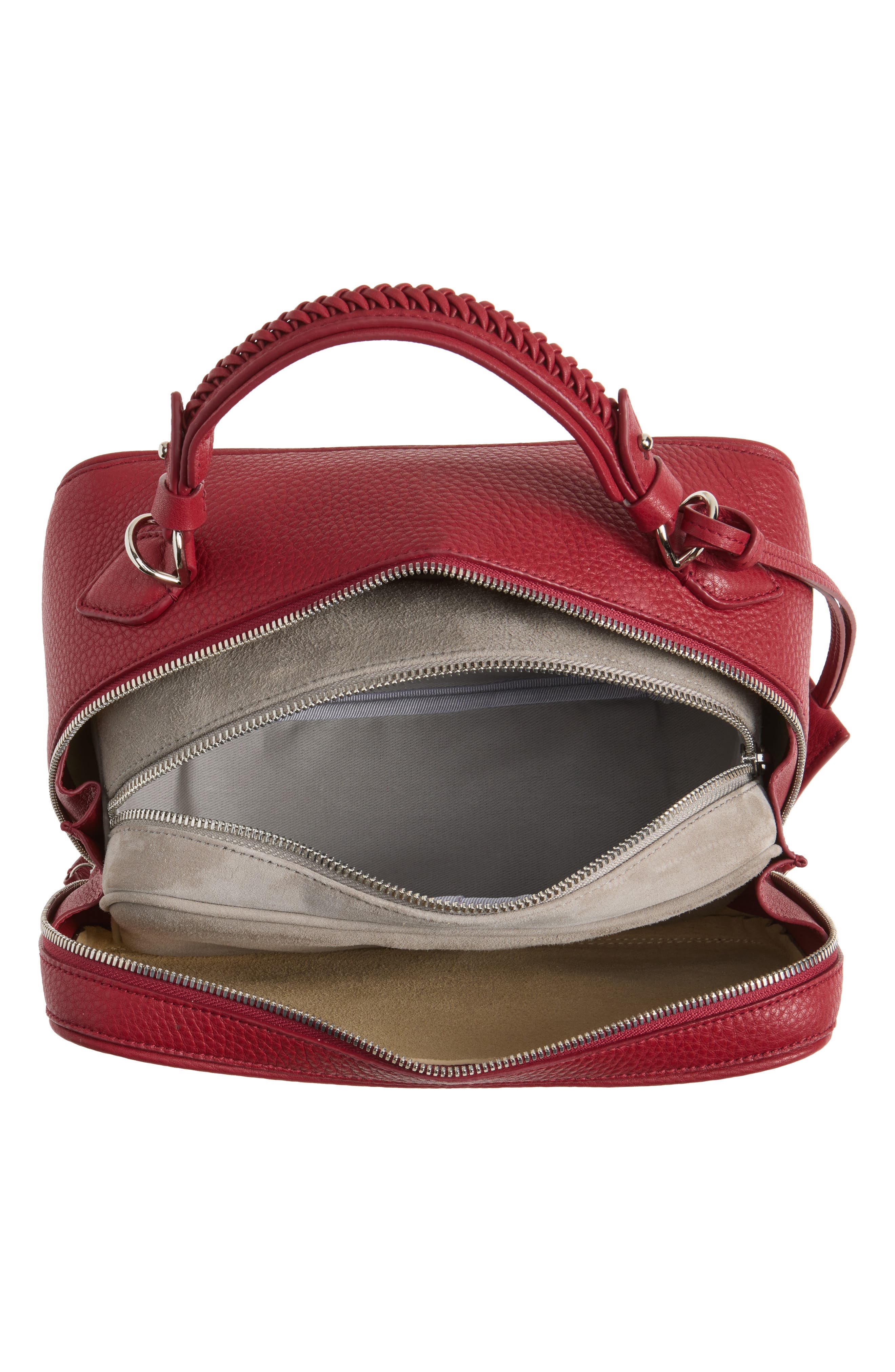 Tack Trunk Crossbody Bag, Alternate, color, DEEP CHERRY