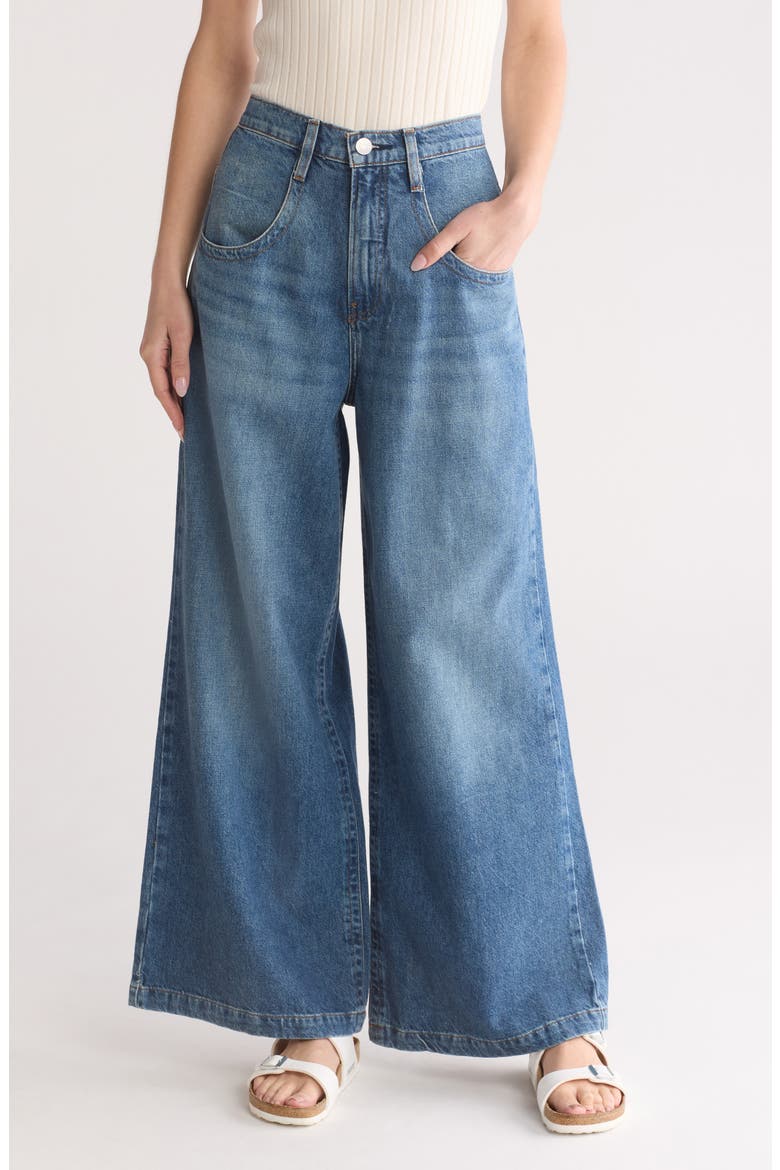 The Skater High Waist Wide Leg Jeans, Main, color, ROCHESTER