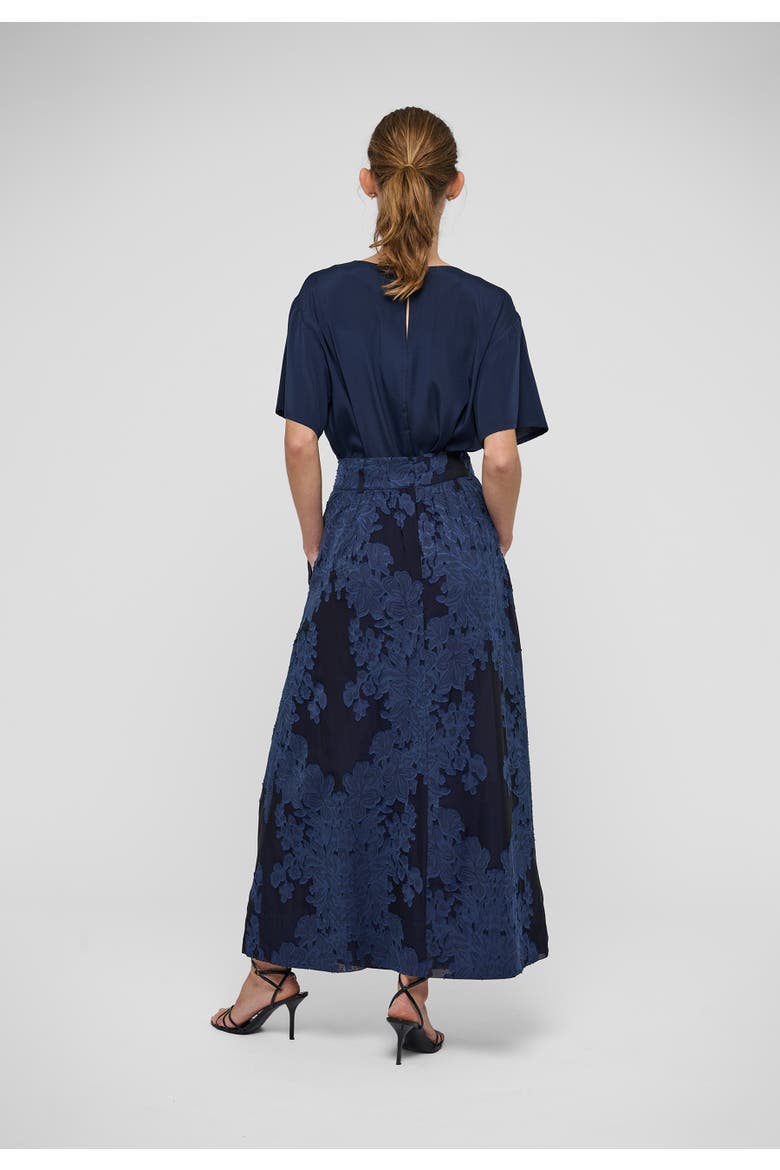 Kirdea High-Waist Floral Maxi Skirt, Alternate, color, Flora Imperial