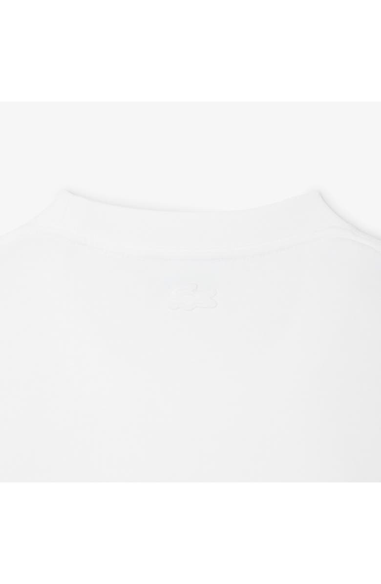 Lacoste Embroidered Court Logo Cotton T-Shirt, Alternate, color, White