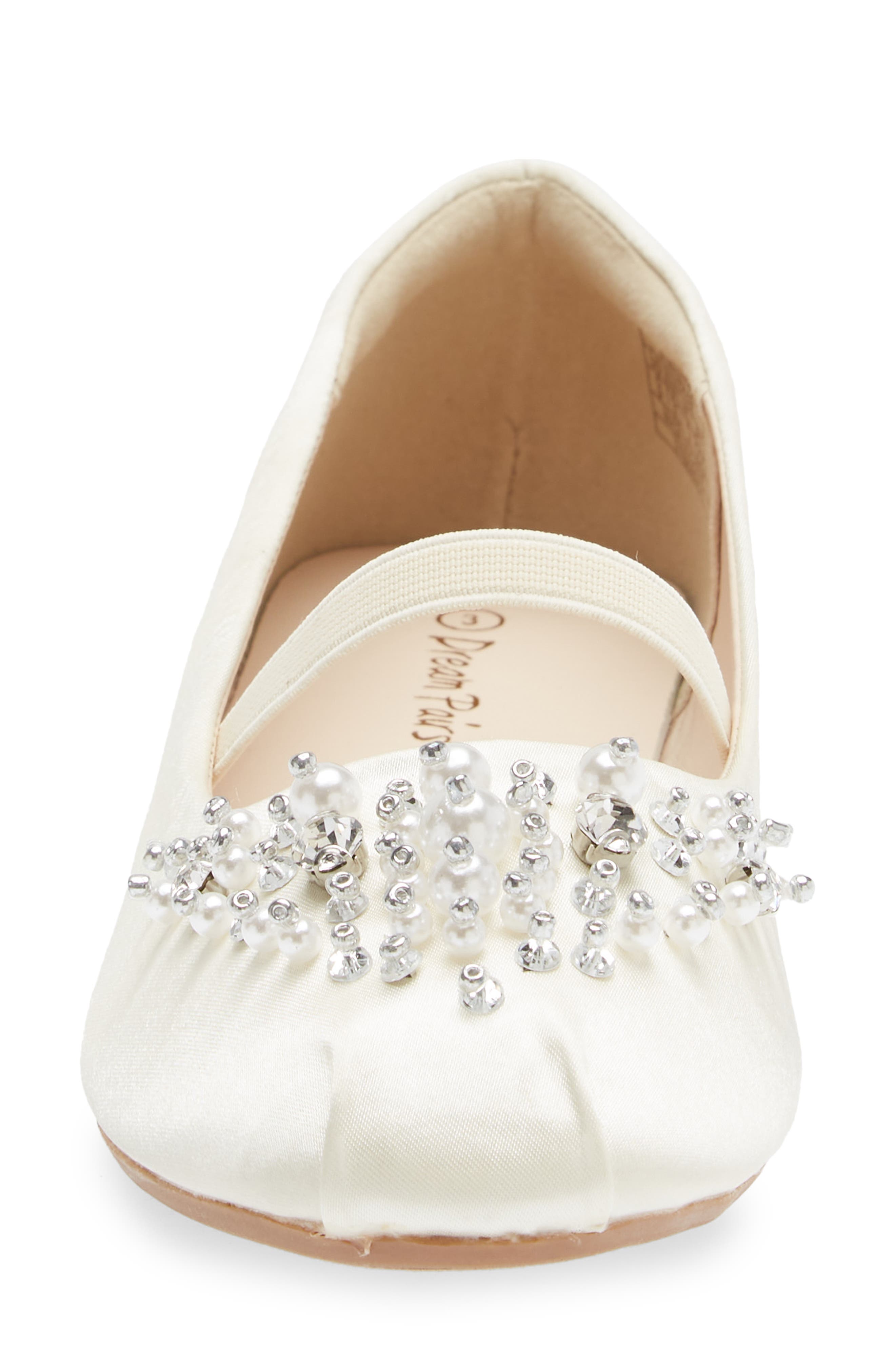 DREAM PAIRS Kids' Glitter Mary Jane, Alternate, color, Ivory