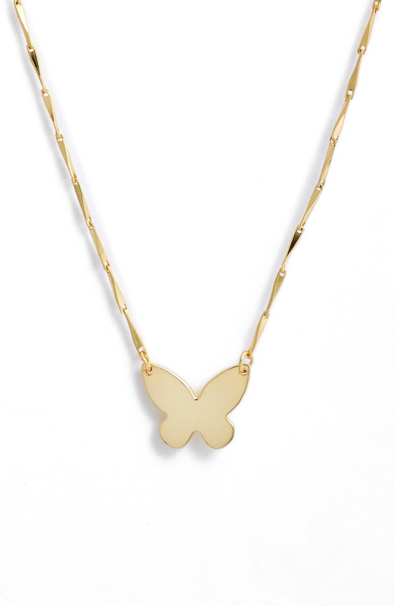 Argento Vivo Sterling Silver Butterfly Pendant Necklace, Main, color,