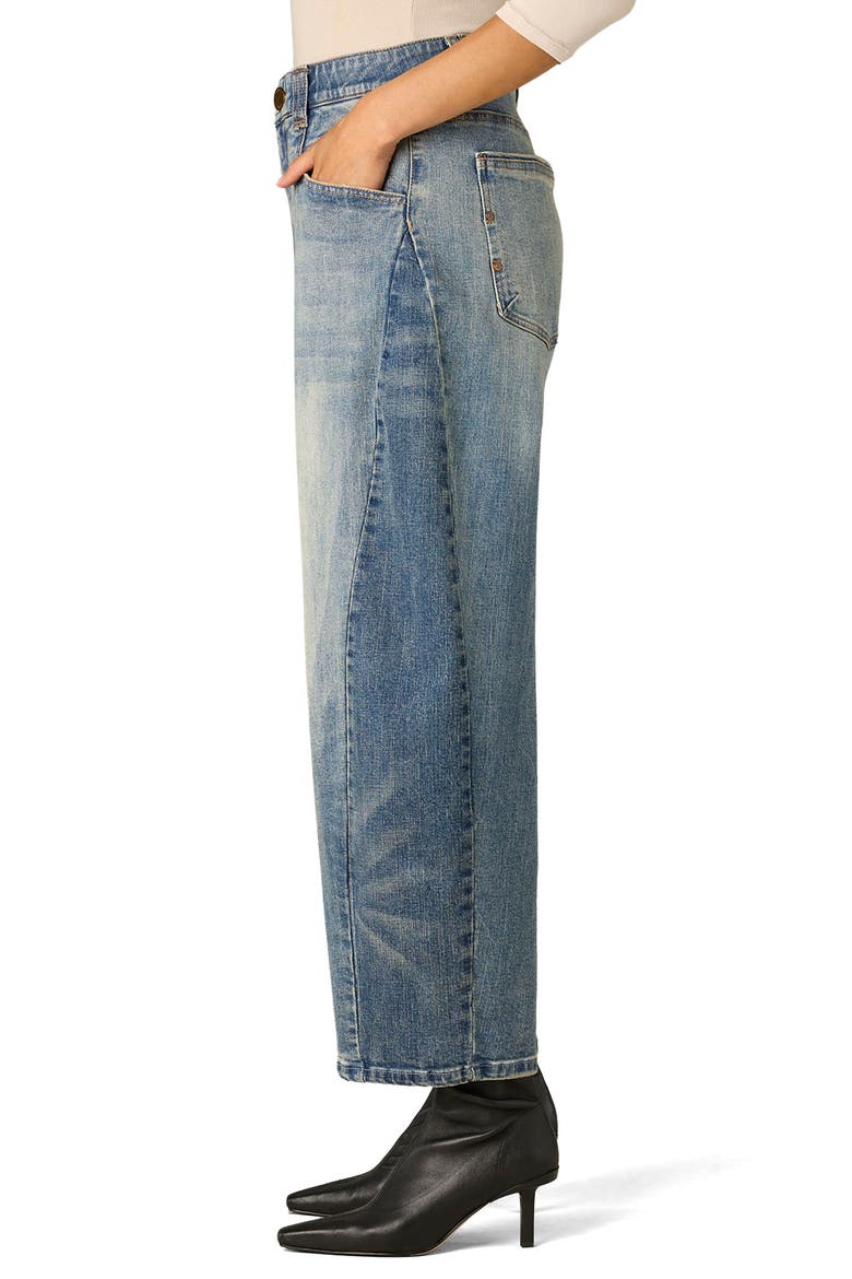 High Waist Barrel Jeans, Alternate, color, LIGHT BLUE/ MID BLUE VINTAGE