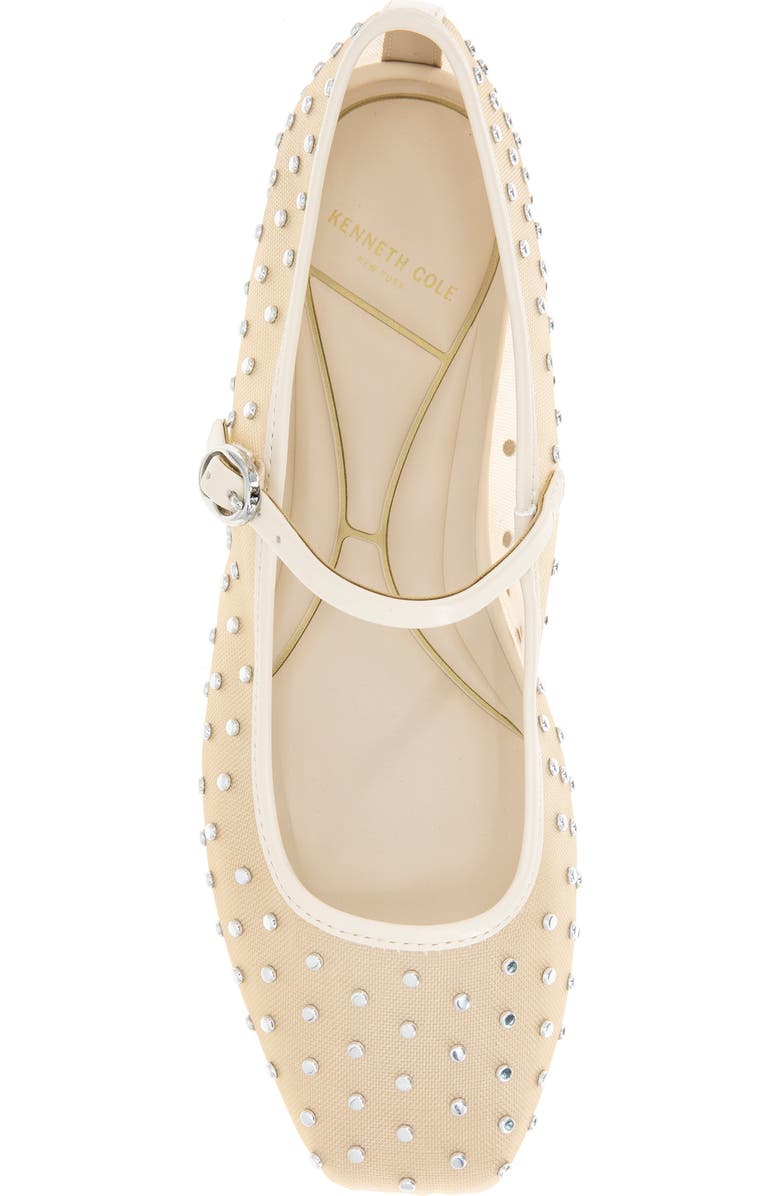 Kenneth Cole Jasper Mary Jane Flat, Alternate, color, Beige Mesh