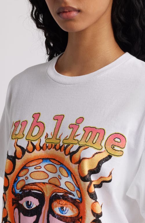 Merch Traffic Sublime Long Beach Graphic T-shirt In White