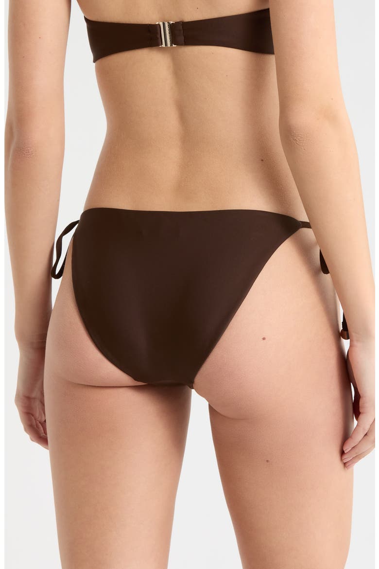 Benni Side Tie Bikini Bottoms, Alternate, color, BEACH BROWN