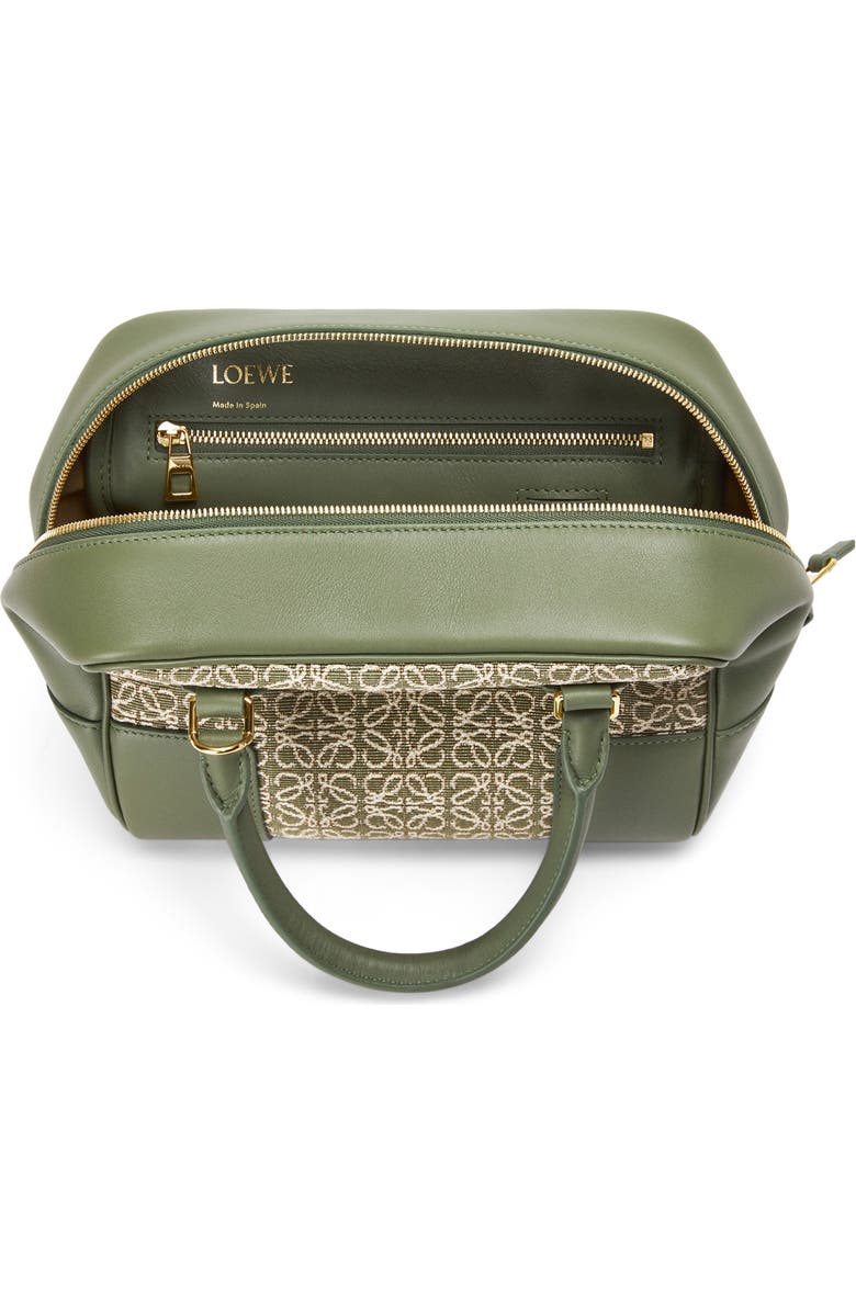 Loewe Amazona 19 Square Logo Canvas & Leather Satchel, Alternate, color,