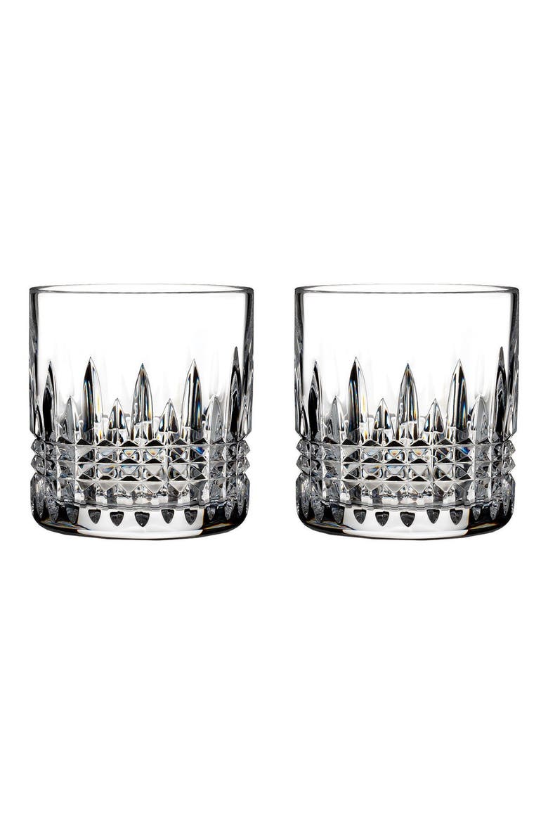 'Lismore Diamond' Lead Crystal Tumblers, Main, color, CLEAR