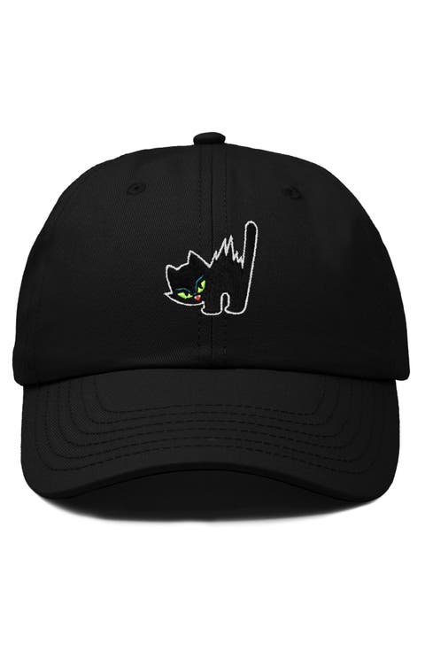 Blink Black Cat Dad Cap