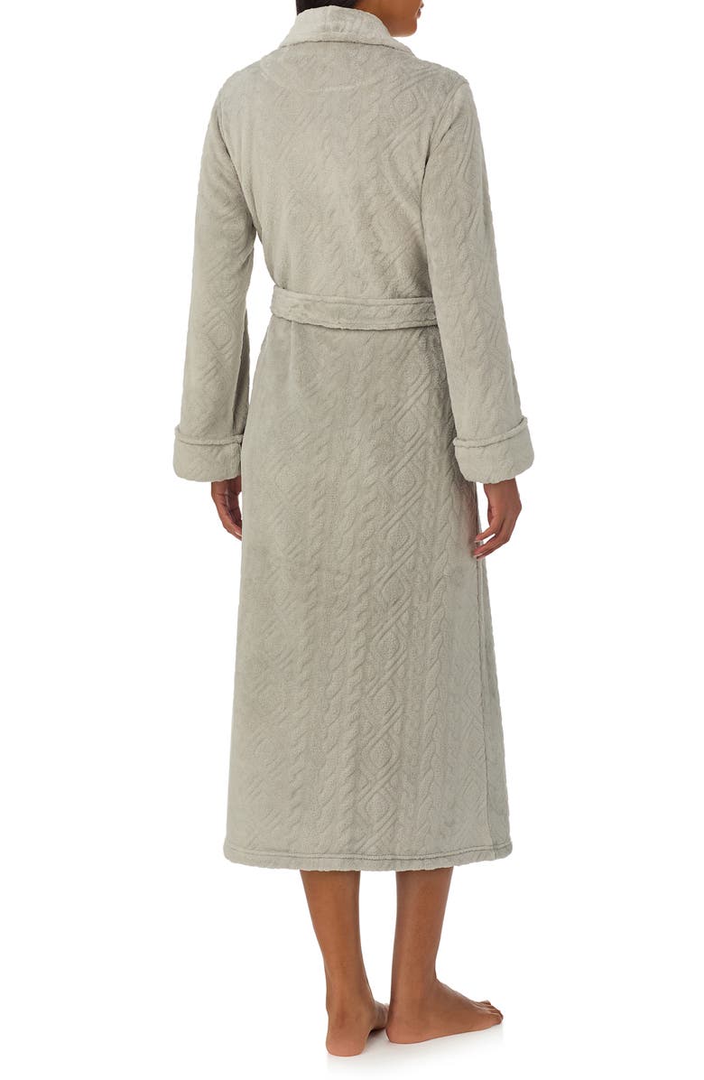 Lauren Ralph Lauren Cable Jacquard Long Robe, Alternate, color, 