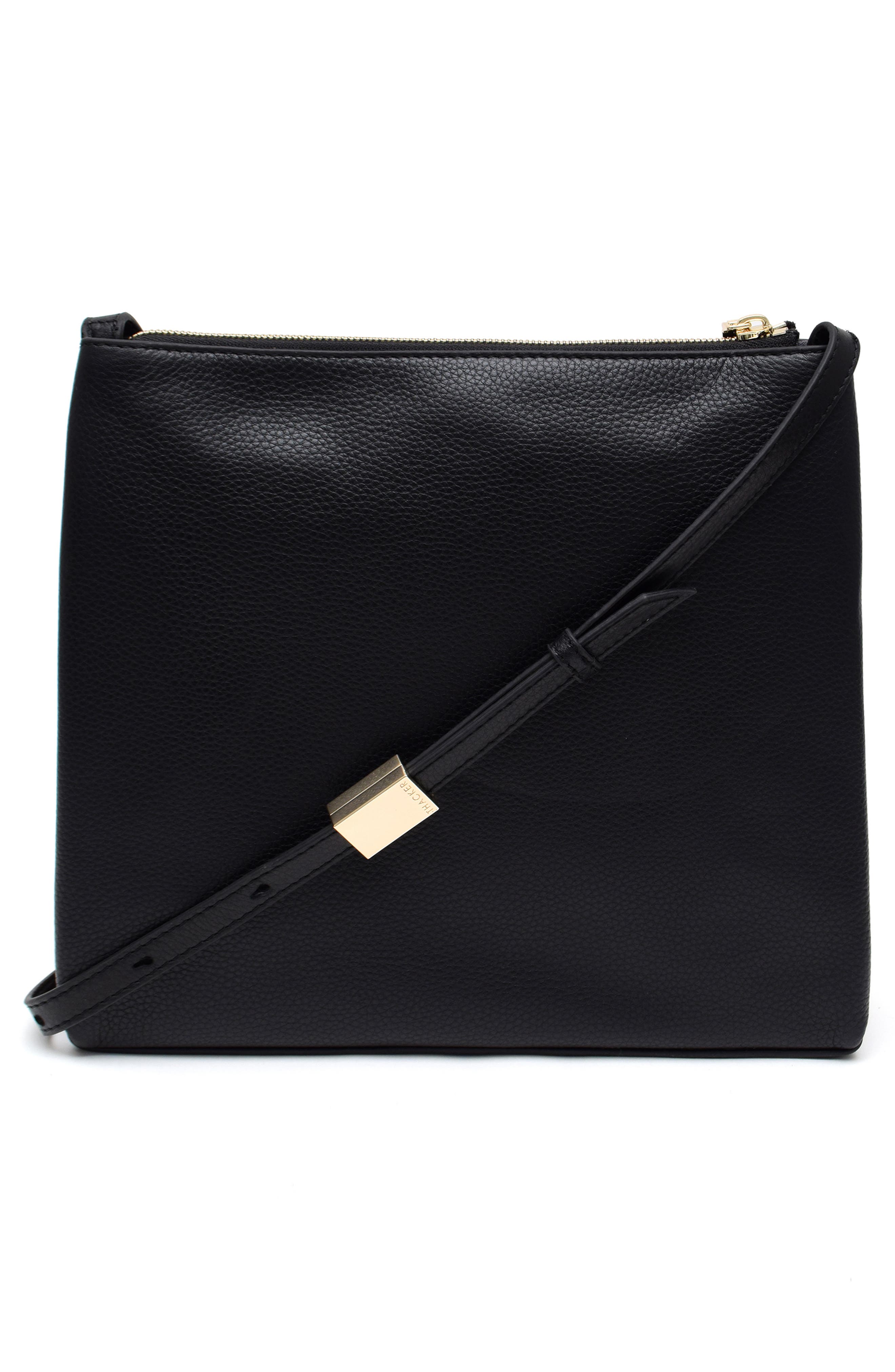 Thacker Callie Genuine Calf Hair Crossbody Bag, Alternate, color, Caramel Spotted