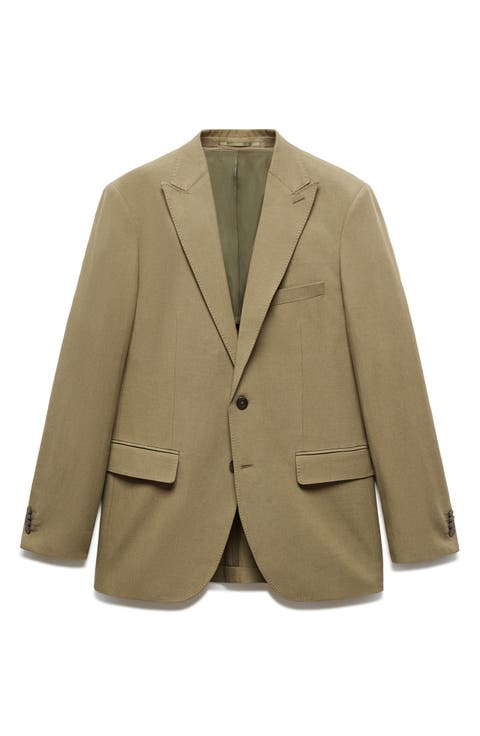 Slim Fit Lyocell & Cotton Blend Sport Coat