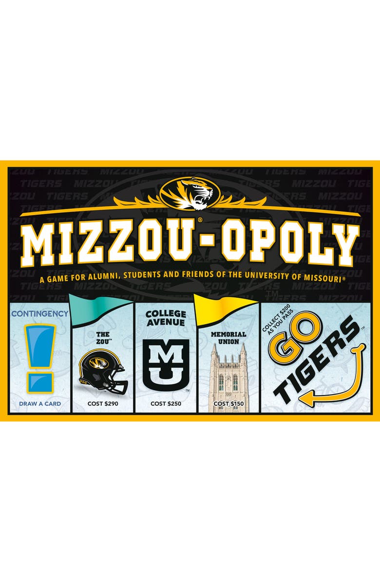 Late for the Sky University Of Missouri Mizzouopoly Monopoly Board Game, Main, color, 