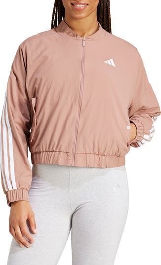【adidas】ESSENTIALS 3-STRIPES LIFESTYLE ボンバージャケット adidas Essentials 3-Stripes Lifestyle Woven Bomber Jacket