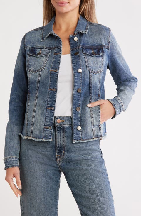 Jill Raw Hem Denim Jacket