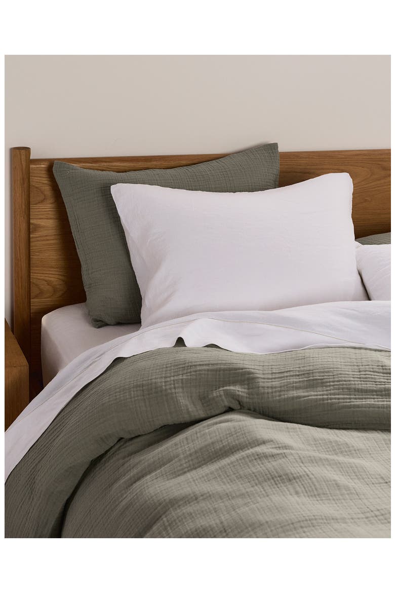 Tencel™ Lyocell & Linen Bed Set, Alternate, color, WHITE