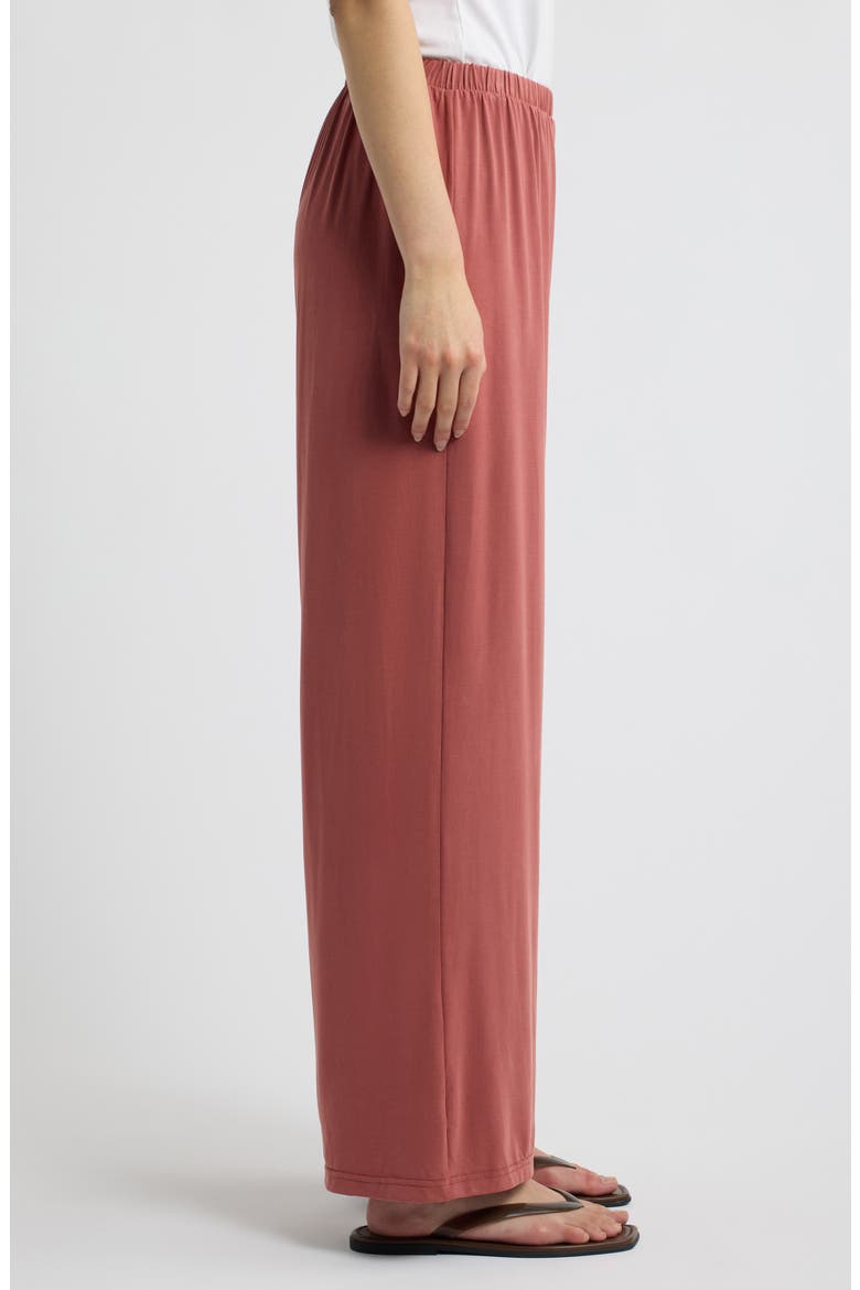 Luci Wide Leg Jersey Pants, Alternate, color, ANTIQUE ROSE