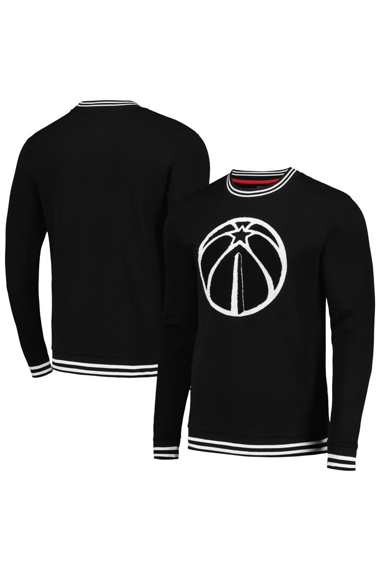 Men's Stadium Essentials Black Washington Wizards Club Level Pullover Sweatshirt, Alternate, color, Black