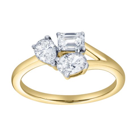 Mysaria 14K Gold Lab Grown Diamond Ring - 1 Ct