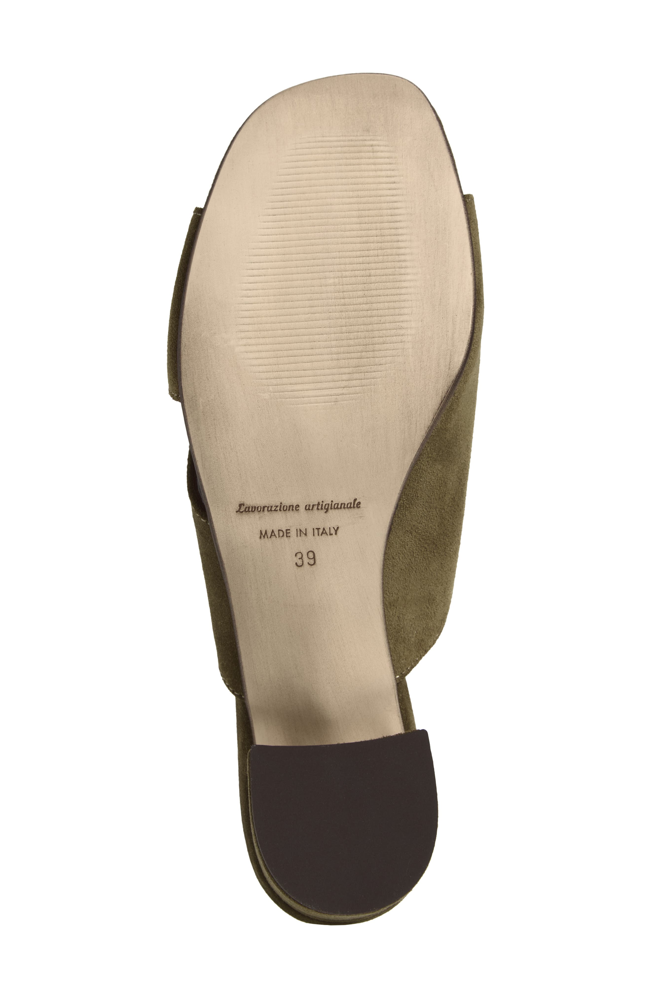 Ilene Slide Sandal, Alternate, color, MILITARY SUEDE
