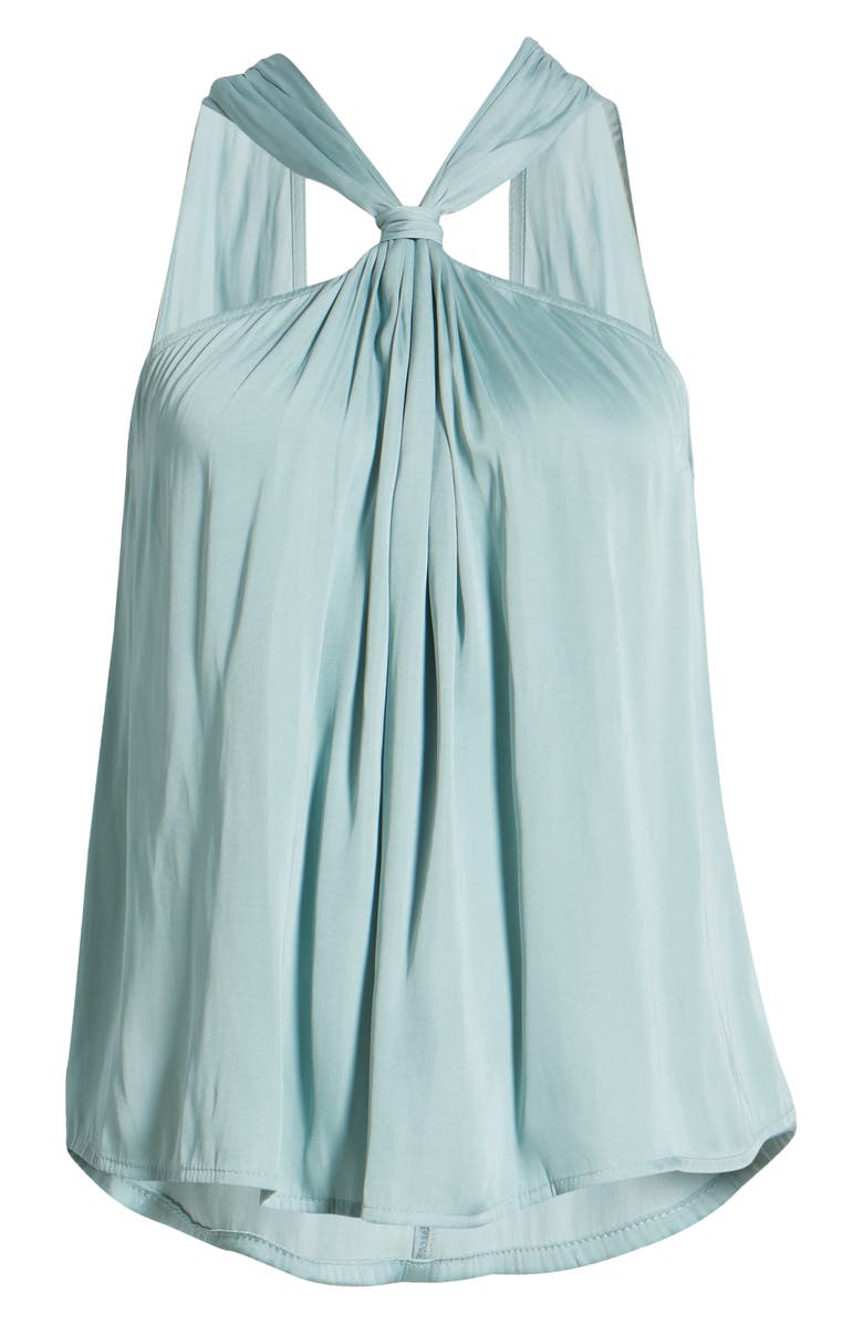 VICI Collection Satin Halter Neck Blouse, Alternate, color, 