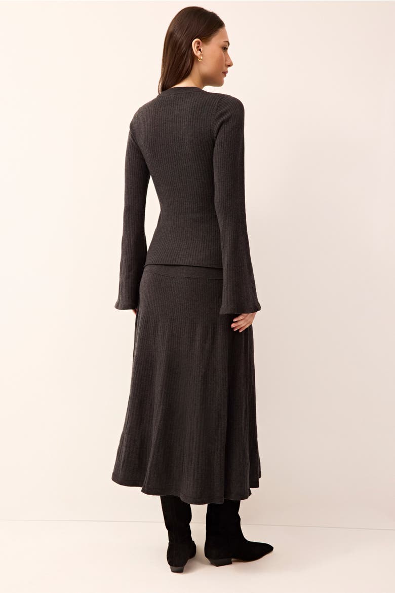 Kaylan Skirt, Alternate, color, Gunmetal
