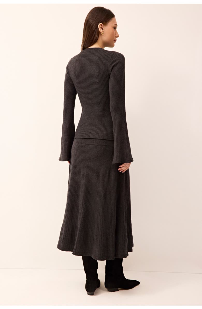 Marie Oliver Kaylan Skirt, Alternate, color, Gunmetal