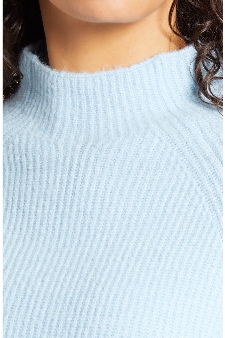 Mock Neck Sweater, Alternate, color, BLUE FALLS