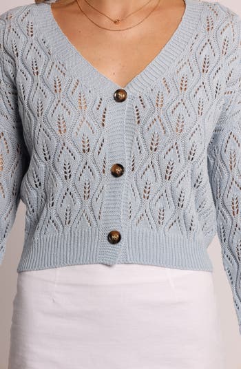 Ellen Openwork Cardigan