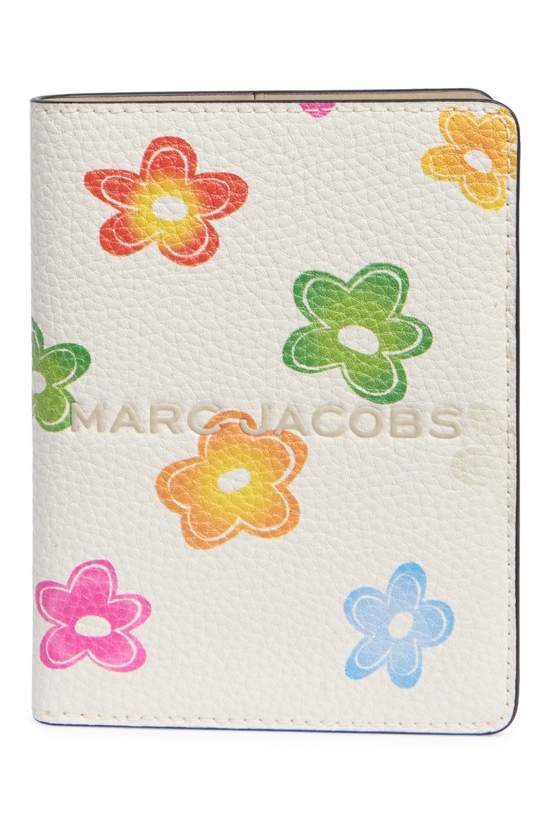 Flower Passport Case, Main, color, WHITE MULTI