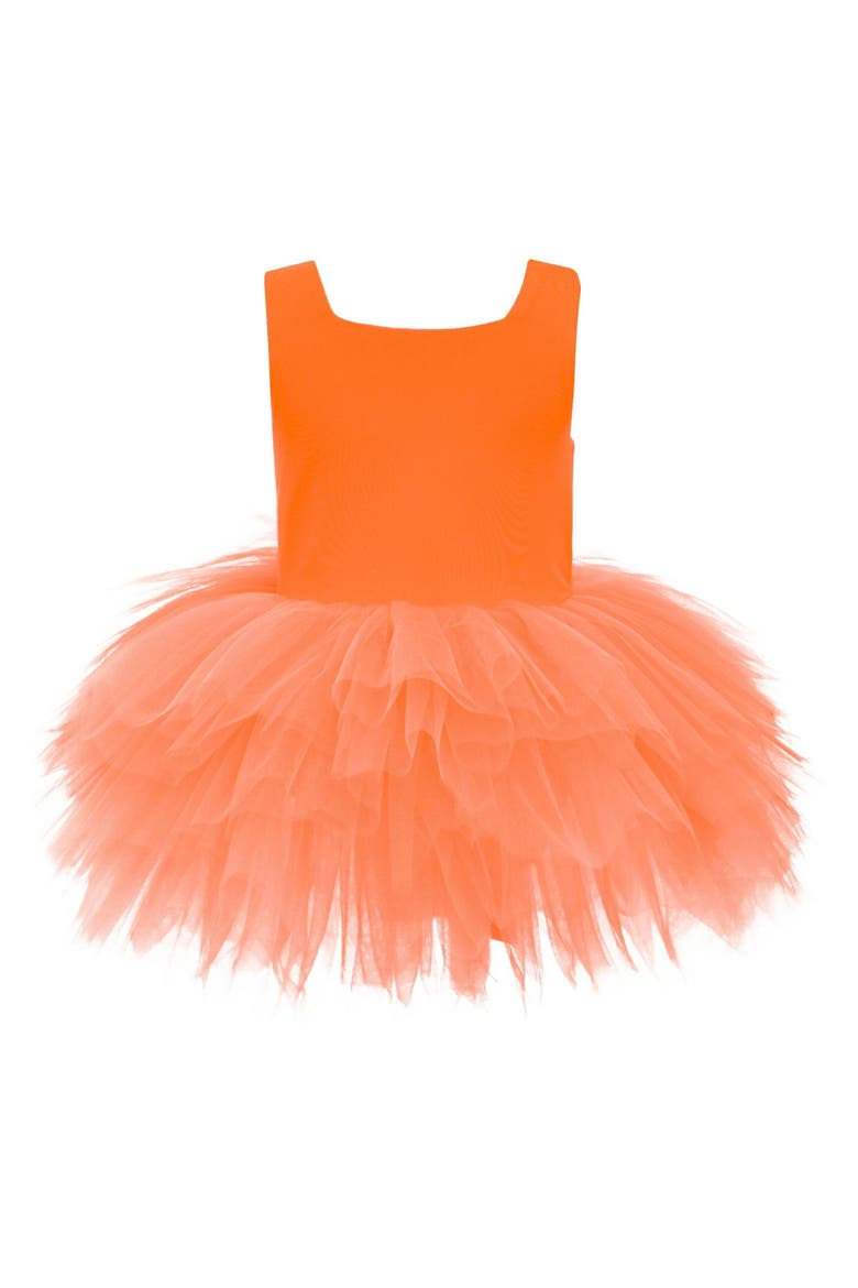 Neon Tutu Dress, Alternate, color, Coral