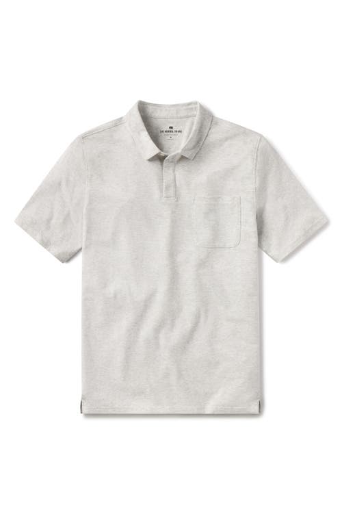 The Normal Brand Active Puremeso Everyday Pocket Polo In Stone