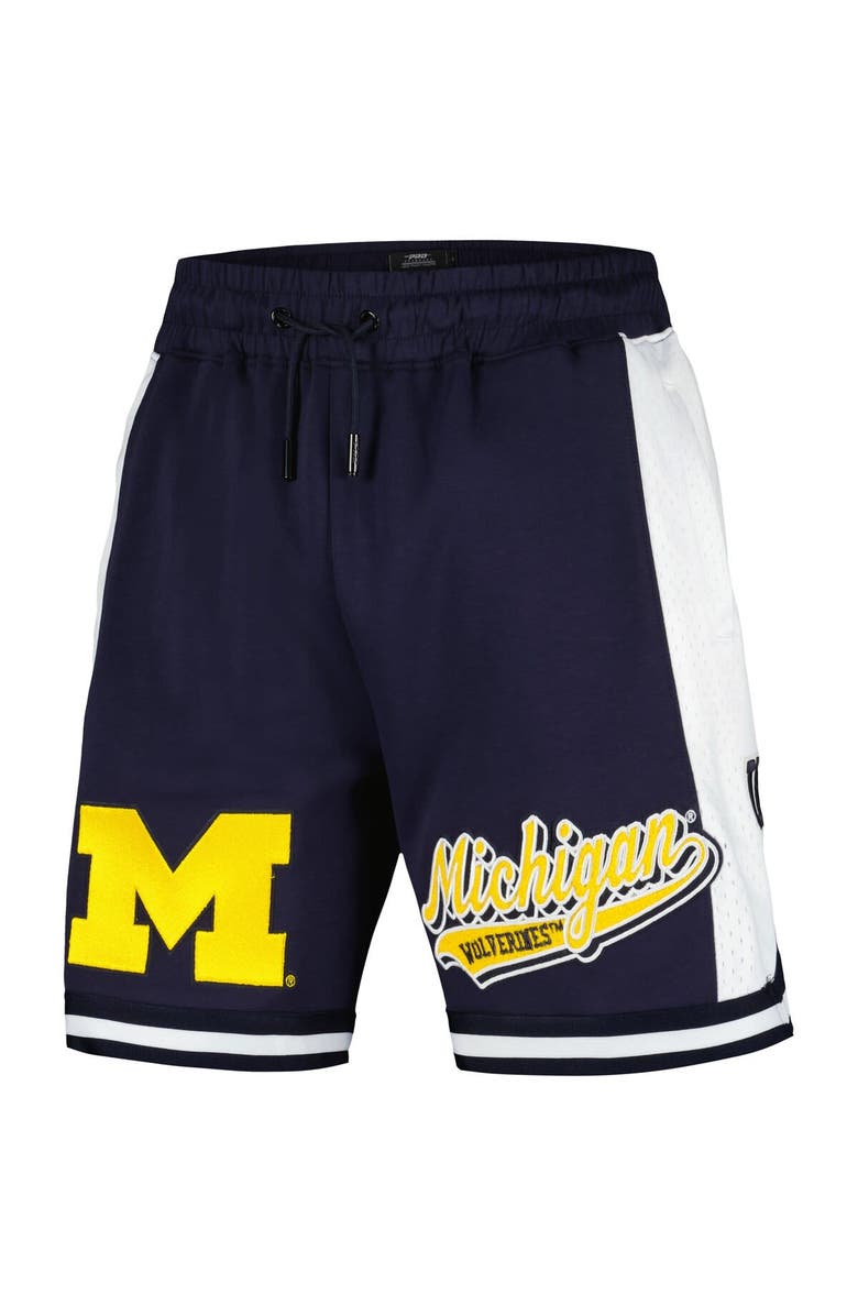 PRO STANDARD Men's Pro Standard Navy Michigan Wolverines Script Tail DK 2.0 Shorts, Alternate, color, 