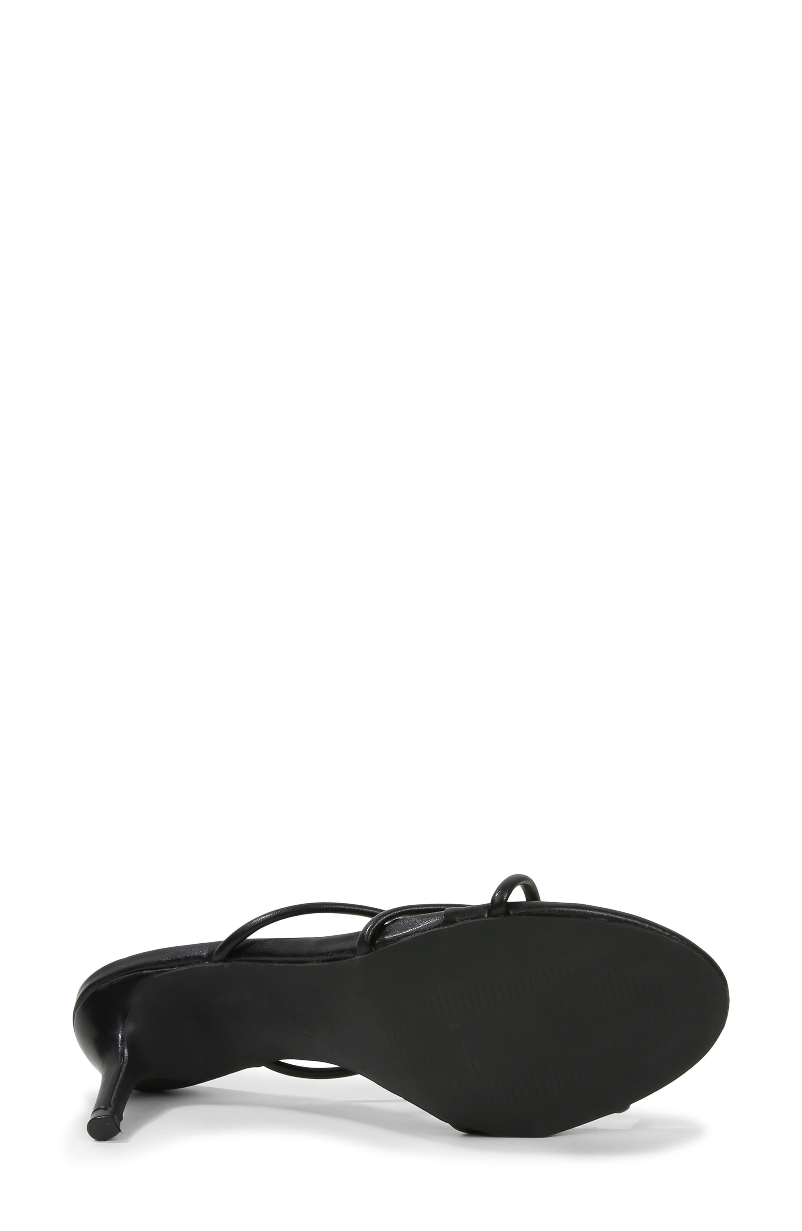BERNESS <p>Fifi Strappy Heeled Thong Sandal (Women)</p>, Alternate, color, Black