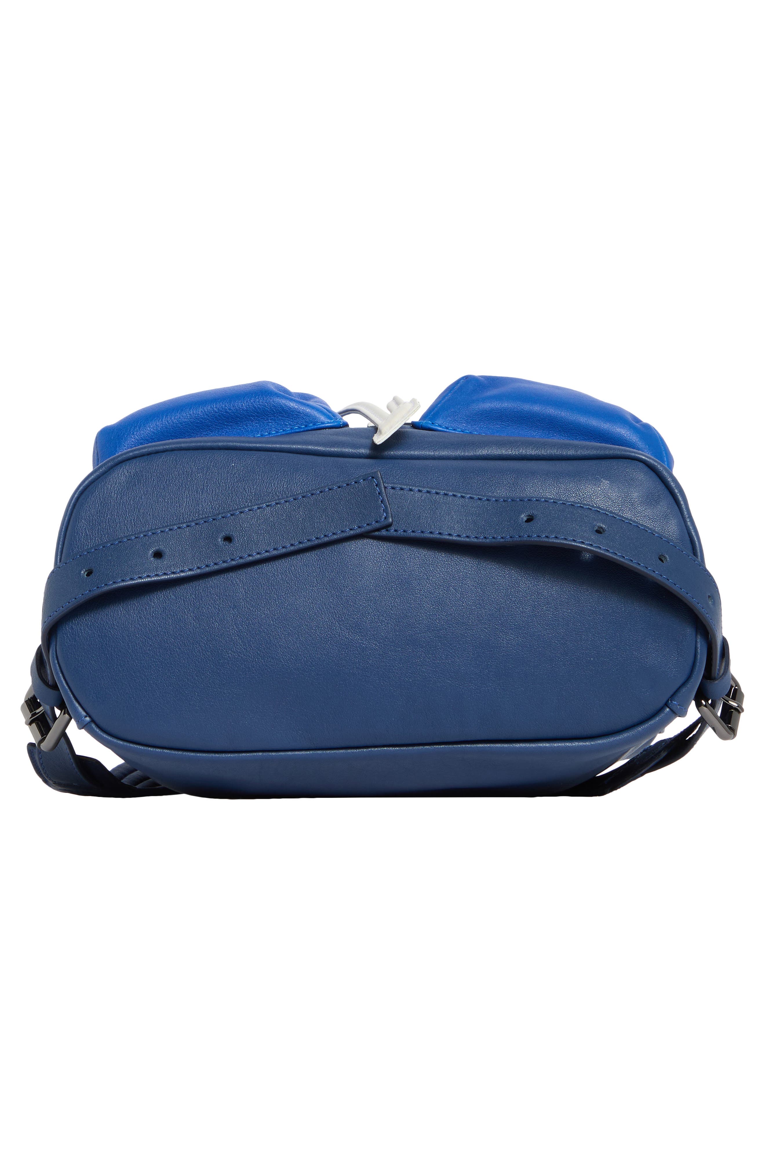 Longchamp LC3D Colorblock Medium Leather Backpack, Alternate, color, Blue